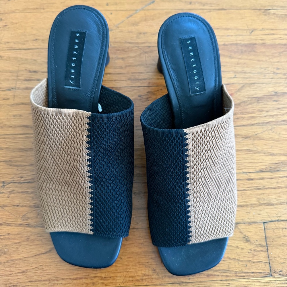 Sanctuary Women’s Behold Knit Colorblock Block Heel Sandals - Picture 2 of 4